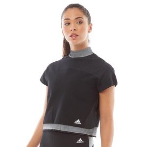 Adidas Primeknit LTE Crop Short Sleeve T Shirt